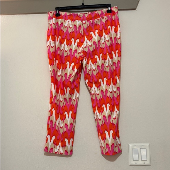 Jude Connally Lucia Pants in Paradise Ikat Peony SZ XL NWT - Picture 4 of 5
